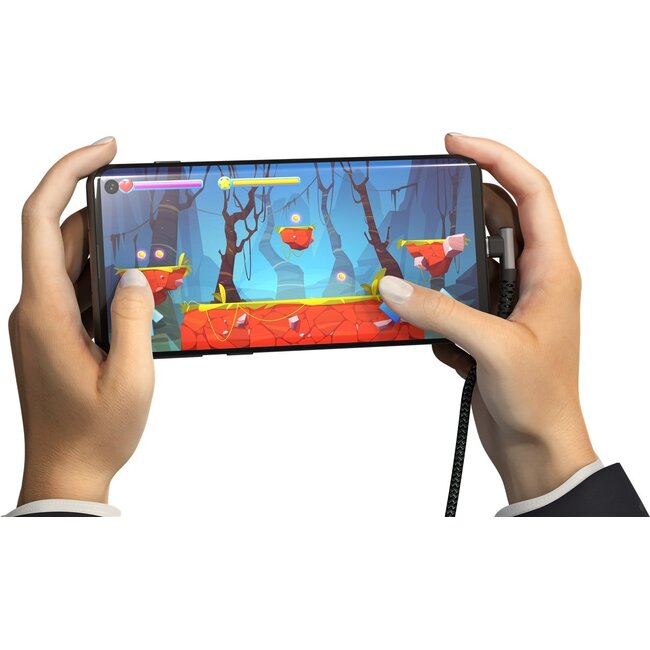 Goobay USB-C zu USB-C Winkelkabel (links/rechts) - USB 2.0 - bis 60W / Nylon - 2 Meter