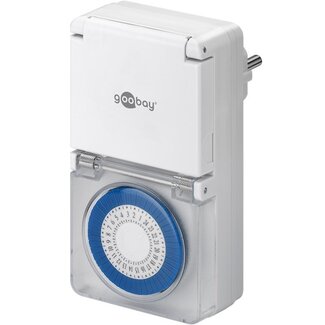 Goobay Goobay mechanische Zeitschaltuhr - 48 Schaltungen/24h - IP44 Außen - Weiß