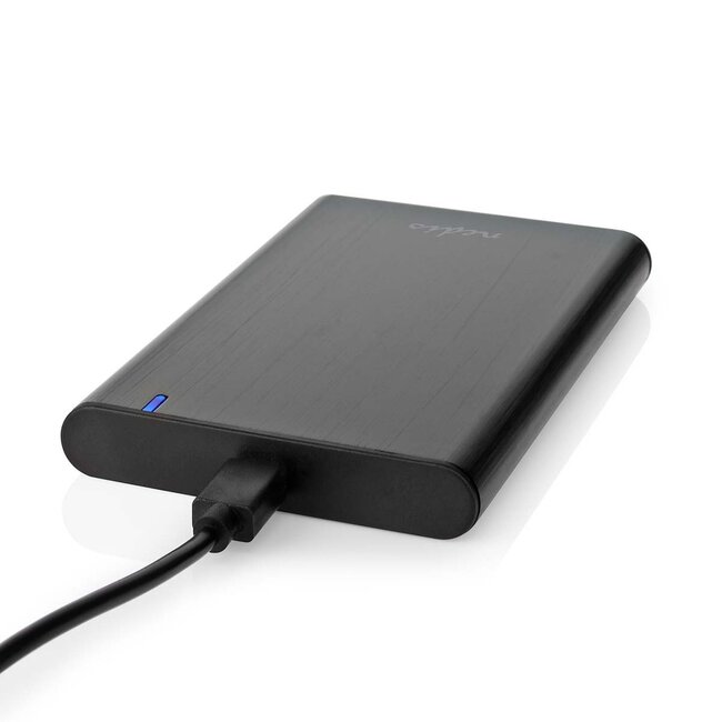 Nedis 2,5'' SATA HDD/SSD Gehäuse - USB-A/USB-C - USB 3.0 - Aluminium