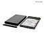 Nedis 2,5'' SATA HDD/SSD Gehäuse - USB-A/USB-C - USB 3.0 - Aluminium