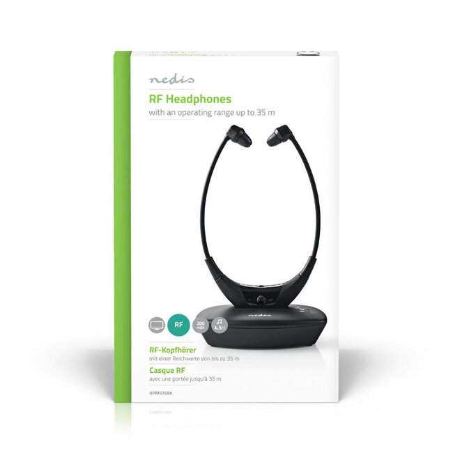 Nedis Kabellose Stereo In-Ear RF Kopfhörer / Schwarz
