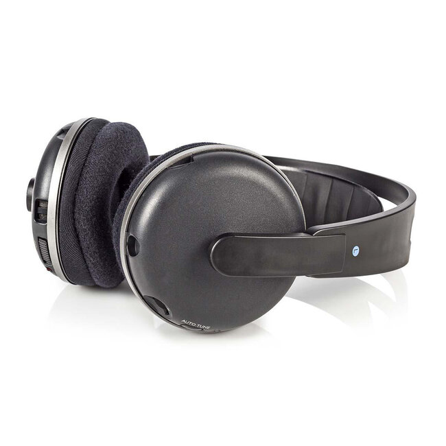 Nedis kabelloser Stereo RF Over-Ear Kopfhörer mit Ladestation / Schwarz