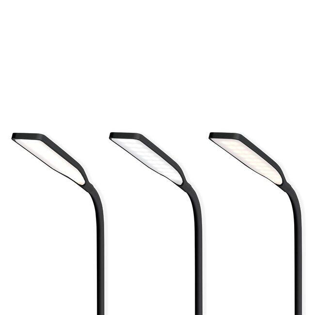 Nedis LED Schreibtischlampe mit kabellosem Fast Charging Ladegerät 2A/10W, Qi, Schwarz