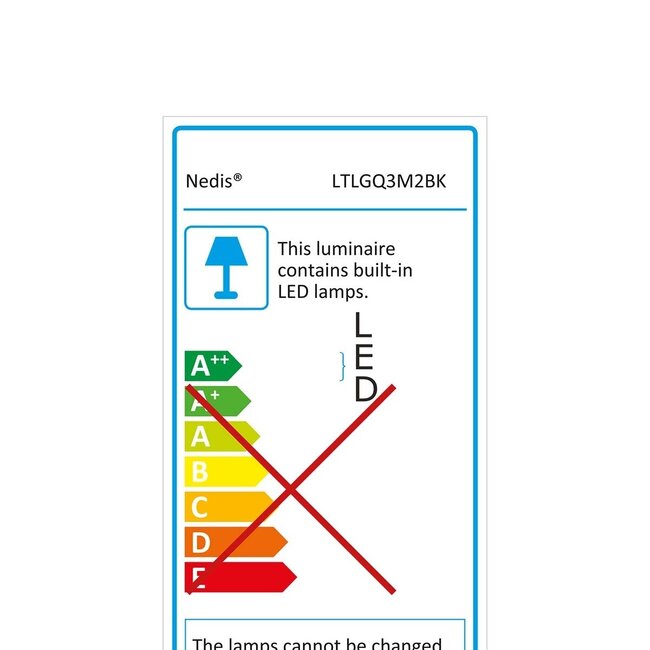 Nedis LED Schreibtischlampe mit kabellosem Fast Charging Ladegerät 2A/10W, Qi, Schwarz