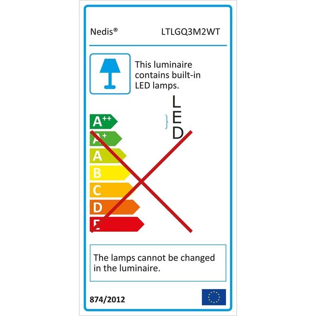 Nedis LED Schreibtischlampe mit kabellosem Fast Charging Qi Ladegerät 2A/10W Weiß
