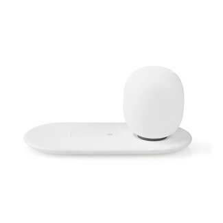 Nedis Nedis LED-Nachtlicht mit Fast Charging kabellosem Qi-Ladegerät - 2A/10W, Weiß