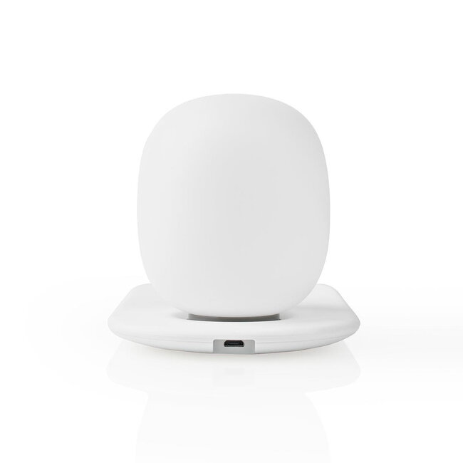 Nedis LED-Nachtlicht mit Fast Charging kabellosem Qi-Ladegerät - 2A/10W, Weiß