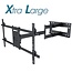 My Wall XXL Wandhalterung für Bildschirme bis 90 Zoll / Full Motion (3 Drehpunkte)