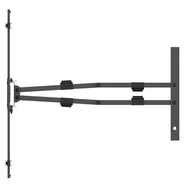 My Wall XXL Full-Motion Wandhalterung für Bildschirme bis 80 Zoll (3 Drehpunkte)