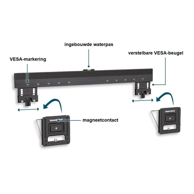My Wall Micro Gap Ultra Slim Wandhalterung für Bildschirme bis 80 Zoll / fest