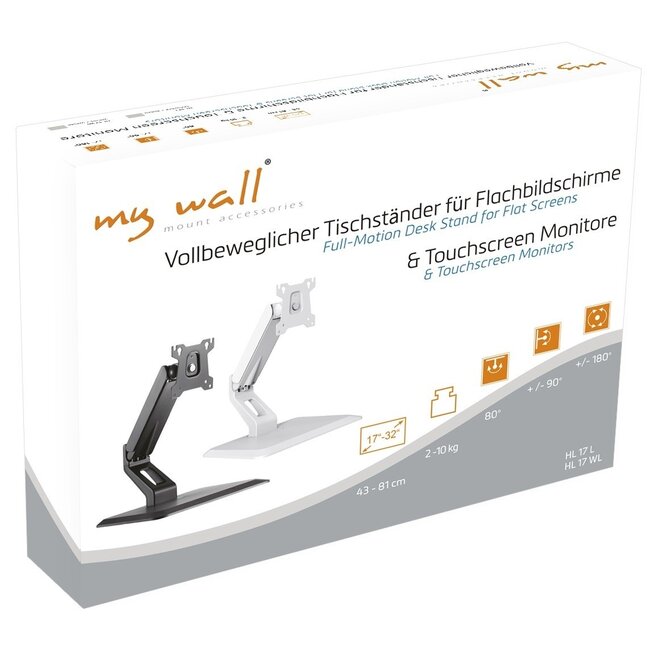 My Wall Monitorständer bis 32 Zoll / interaktiv / schwarz
