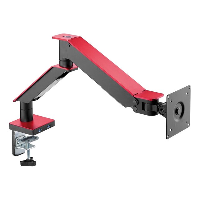 My Wall Monitorhalterung bis 35 Zoll / Interaktiv / 2 USB-Anschlüsse / Schwarz/Rot