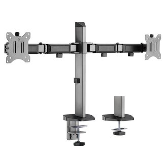 My Wall My Wall Schreibtischhalterung für 2 Monitore bis 32 Zoll / Full Motion / Schwarz/Silber