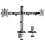 My Wall Schreibtischhalterung für 2 Monitore bis 32 Zoll / Full Motion / Schwarz/Silber
