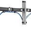 My Wall Schreibtischhalterung für 2 Monitore bis 32 Zoll / Full Motion / Schwarz/Silber