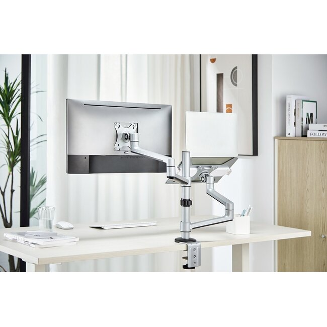 My Wall Monitorhalterung für Monitore bis 32" und Notebooks bis 17,3" / Full Motion / Silber