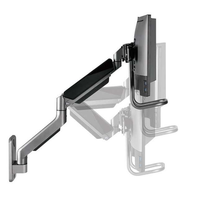 My Wall Wandhalterung für 2 Monitore bis 32 Zoll - Crossbar / Interaktiv / Grau