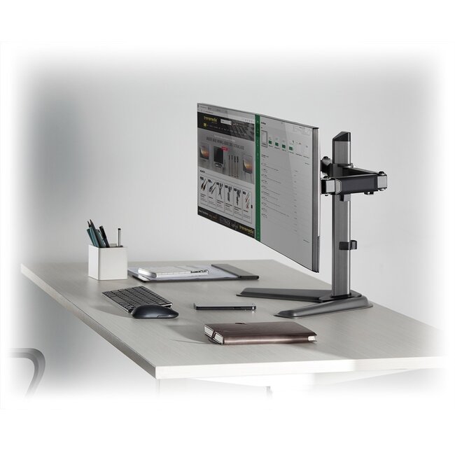 My Wall Monitorständer für 2 Monitore bis 32 Zoll / Full Motion / Schwarz/Silber