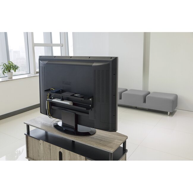 My Wall Multifunktionsregale für oben, unten oder hinter Bildschirmen / Schwarz