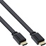 Flaches HDMI-Kabel - HDMI 2.0 (4K 60Hz + HDR) - CCS-Leiter / Schwarz - 3 Meter