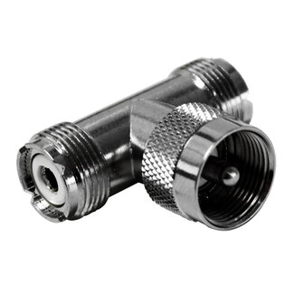 Electrovision UHF (m) - 2x UHF (w) T-Adapter - 50 Ohm