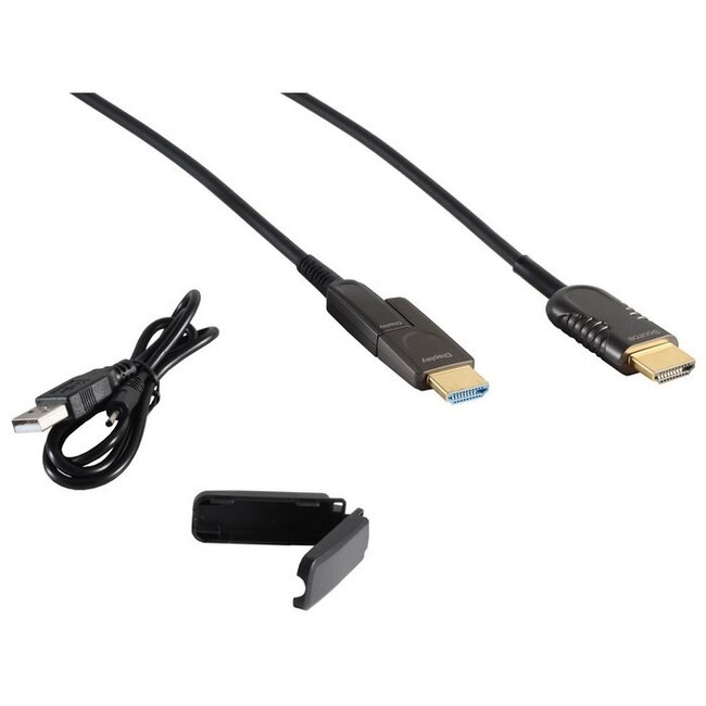 HDMI Aktives Optisches Kabel (AOC) Schlanker Stecker - HDMI2.0 (4K 60Hz + HDR) - 10 Meter