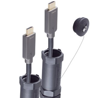 S-Impuls Gepanzerte HDMI Active Optical Kabel (AOC) - HDMI 2.0 (4K 60Hz + HDR) - 7,5 m