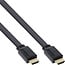 Flaches HDMI-Kabel HDMI 2.0 (4K 60Hz + HDR) CCS, Schwarz, 1 Meter