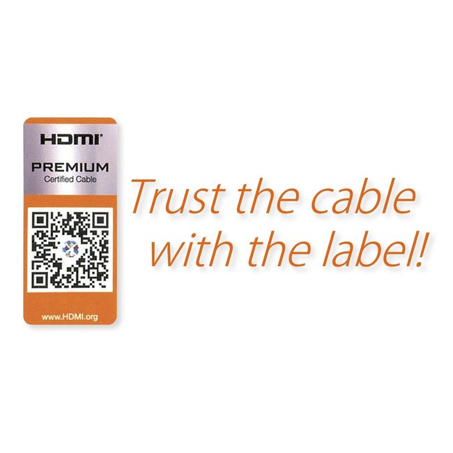 Premium HDMI-Kabel Version 2.0 (4K 60Hz + HDR) Weiß - 3 Meter