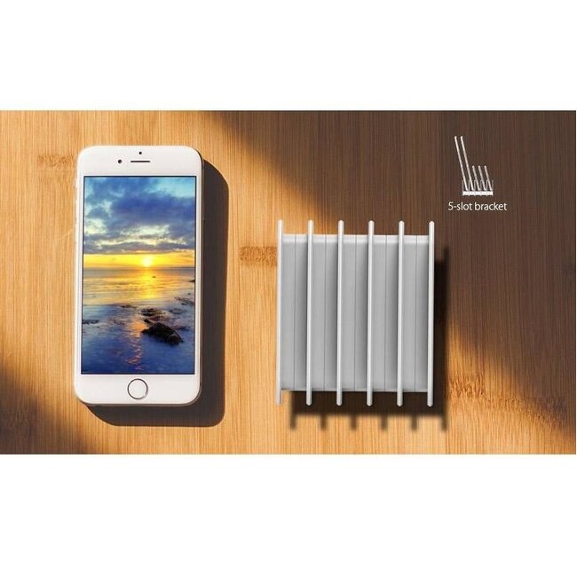 Orico Halterung für 5 Tablets und Smartphones / Silber