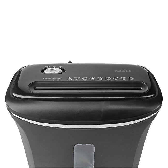 Nedis Aktenvernichter A4 Schwarz