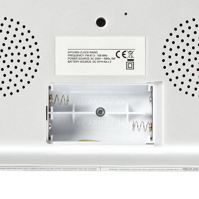 Nedis FM Küchenradio zum Unterbau – AUX Anschluss / Weiß