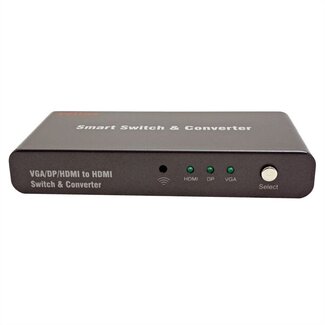 Roline Roline HDMI Multikonverter Schalter mit Fernbedienung - Version 2.0 (4K 60Hz HDR)