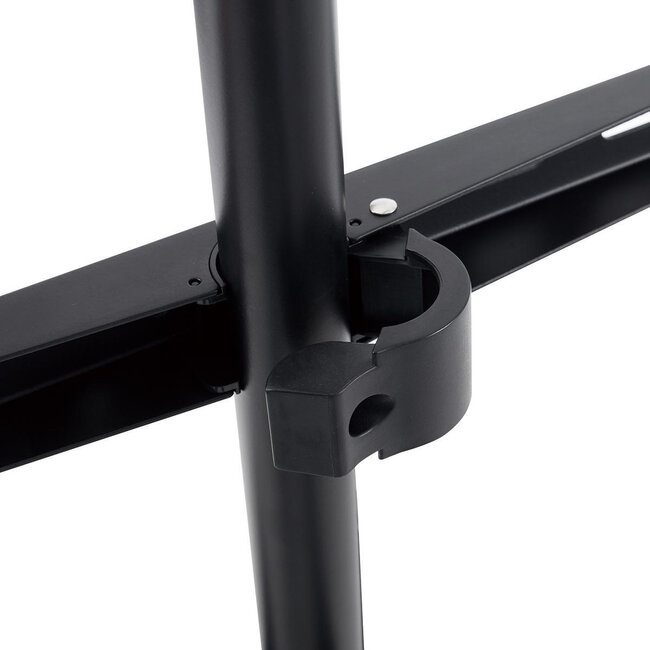 Nedis Premium Bodenständer im Staffelei-Design für Bildschirme bis 65 Zoll / drehbar / schwarz/braun