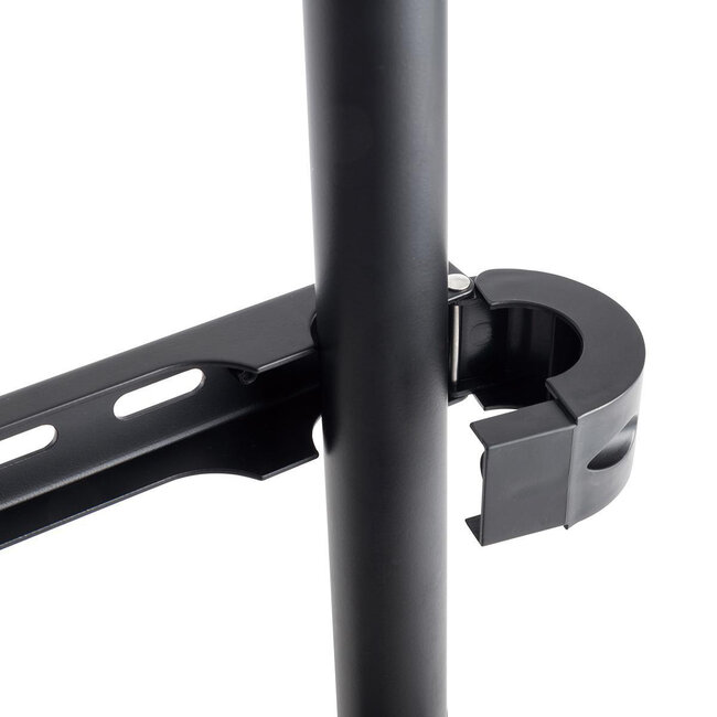 Nedis Premium Bodenständer im Staffelei-Design für Bildschirme bis 75 Zoll, fest, schwarz/braun