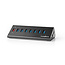 Nedis USB 3.0 Hub 8 Ports mit Quick Charge 3.0, 12V Netzteil, 1m, Schwarz
