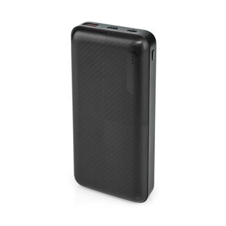 Nedis Nedis Powerbank Fast Charge 20.000 mAh, 1x USB-A & 1x USB-C (max. 3A) – Schwarz