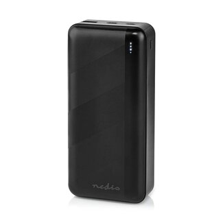 Nedis Nedis Powerbank Fast Charge 30.000 mAh, 1x USB-A & 1x USB-C (max. 3A) – Schwarz
