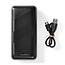 Nedis Powerbank Fast Charge 30.000 mAh, 1x USB-A & 1x USB-C (max. 3A) – Schwarz