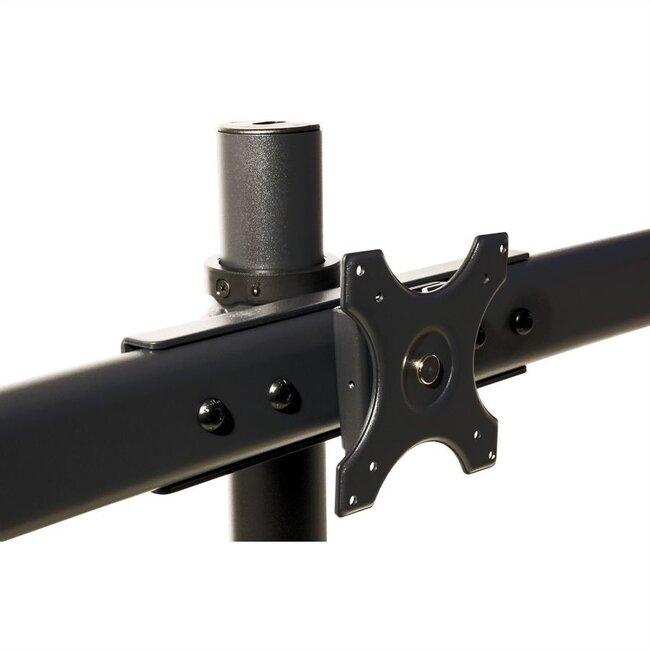 Value Premium 3-Monitorhalterung bis 27 Zoll / drehbar / schwarz