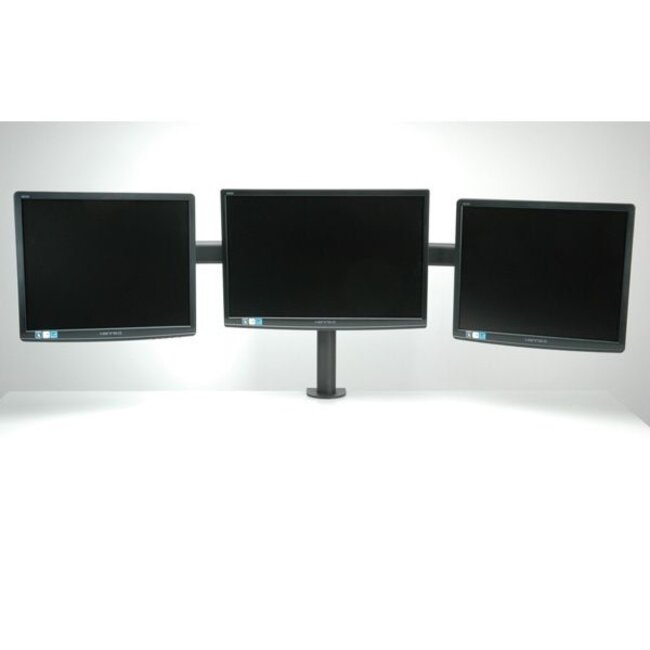 Value Premium 3-Monitorhalterung bis 27 Zoll / drehbar / schwarz