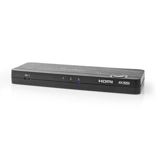 Nedis Nedis 2x HDMI/USB-A + 1x USB-C auf 1x HDMI/USB-A KVM Switch – HDMI 2.0 (4K 60Hz + HDR) / Schwarz