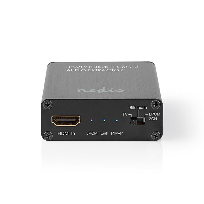 Nedis HDMI zu Stereo & 5.1 Audio Extractor - HDMI 2.0b (4K 60Hz) / Schwarz