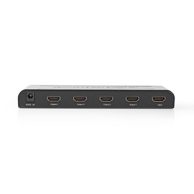 Nedis HDMI Splitter 1 auf 4 - HDMI 2.0 (4K 60Hz + HDR) / Schwarz