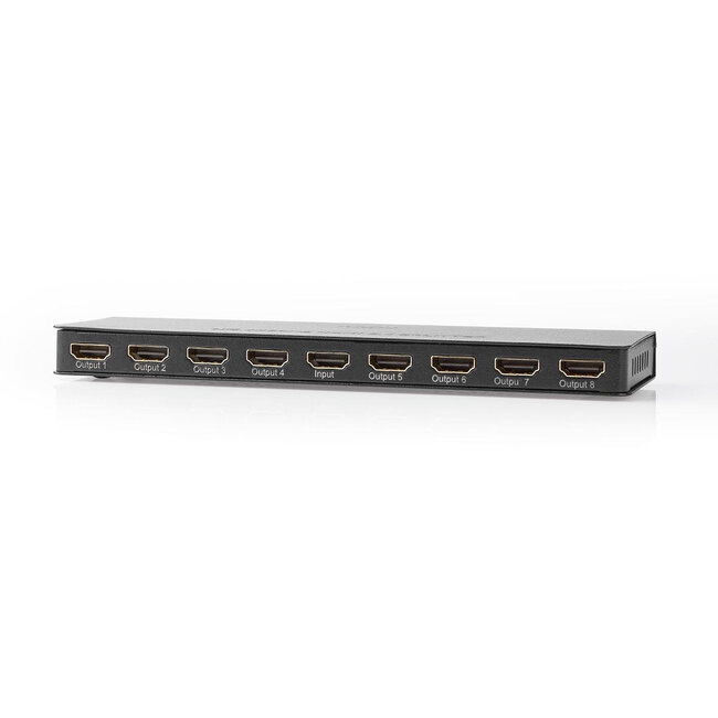 Nedis HDMI Splitter 1 auf 8 - HDMI 2.0 (4K 60Hz + HDR) / Schwarz
