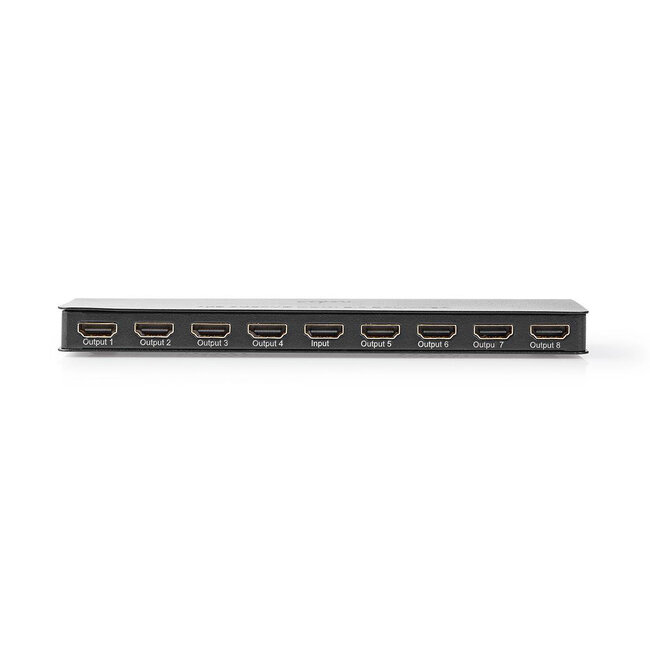 Nedis HDMI Splitter 1 auf 8 - HDMI 2.0 (4K 60Hz + HDR) / Schwarz