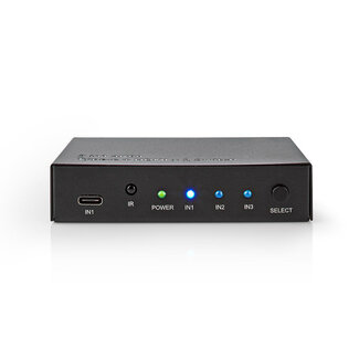 Nedis Nedis HDMI 2x1 Umschalter mit USB-C & Fernbedienung – HDMI 2.0 (4K 60Hz HDR) schwarz