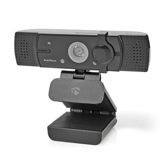 Nedis Nedis USB Webcam mit Mikrofon und Klemme/Standfuß - 4K Ultra HD / Schwarz - 1,4 m