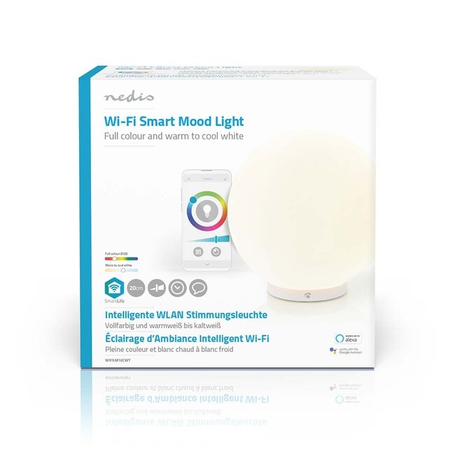 Nedis SmartLife WLAN Stimmungslicht / Full-Color & Warm- bis Kaltweiß