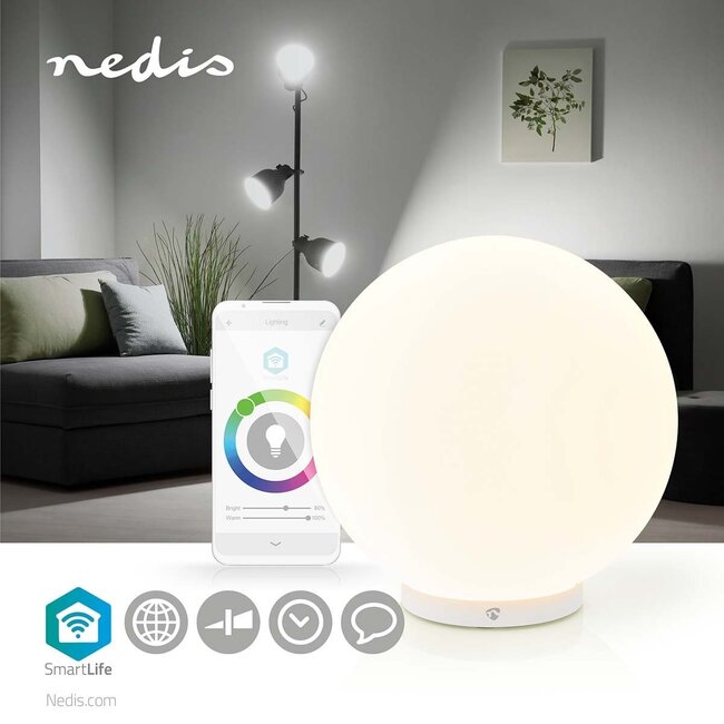 Nedis SmartLife WLAN Stimmungslicht / Full-Color & Warm- bis Kaltweiß
